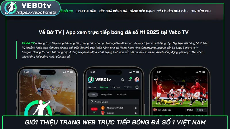 Giới thiệu trang web trực tiếp bóng đá số 1 Việt Nam