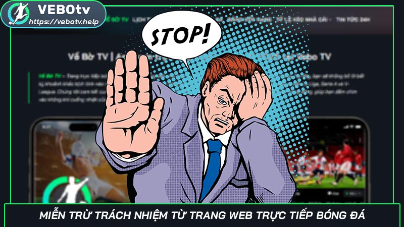 Miễn trừ trách nhiệm từ trang web trực tiếp bóng đá