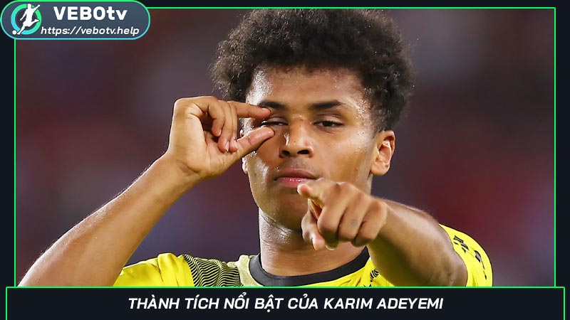 Thành tích nổi bật của Karim Adeyemi