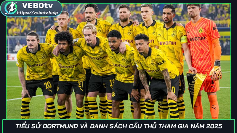 Tiểu sử Dortmund và danh sách cầu thủ tham gia năm 2025